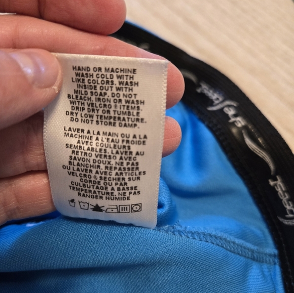 SHEBEEST SKY BLUE & BLACK BICYCLING ATHLETIC TOP. SIZE SMALL. - Picture 11 of 11